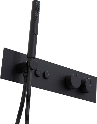 Allen Brau Смеситель для ванны Liberty 5.33010-31 (с внутренней частью, 2 хода) черный матовый – картинка-3